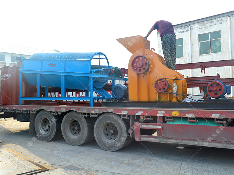 雙級粉碎機生產(chǎn)線發(fā)往云南瀾滄破錳礦